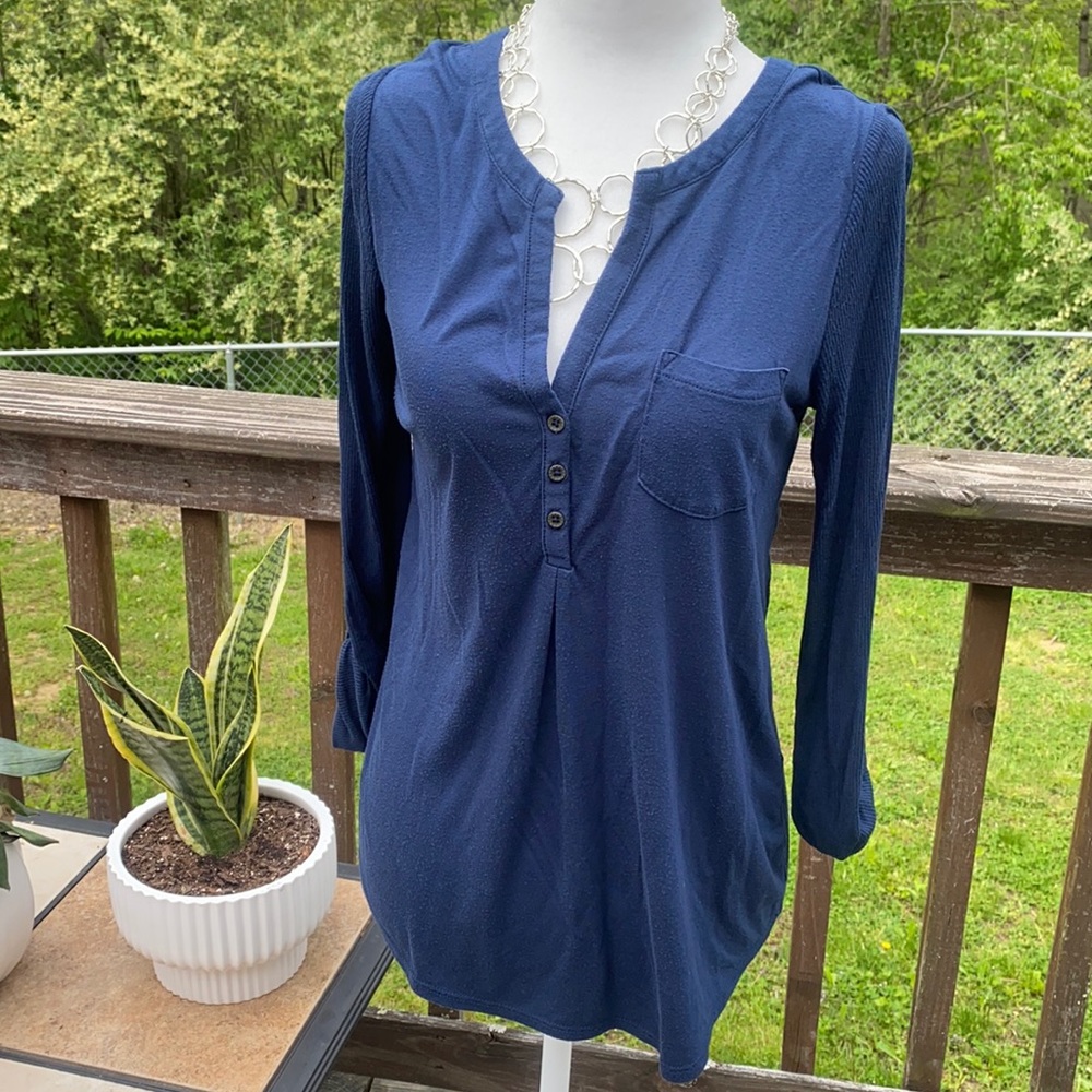 Lucky Brand navy blue medium shirt
